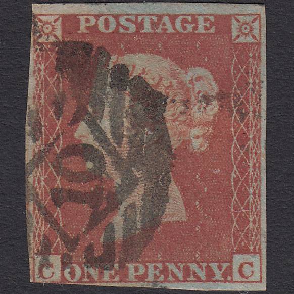GB QV 1841 1d Red-brown (Plate 173) SG8-B2(1) CC GU nr 4M London IS 10