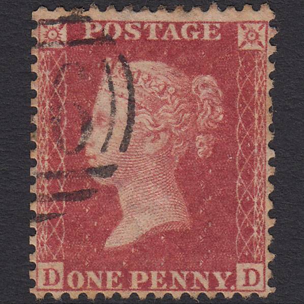 GB QV 1857 1d Rose-red (Plate 68) SG40-C10(1) DD GU