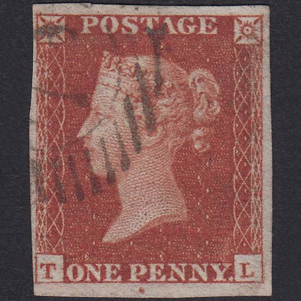GB QV 1841 1d Plate 94 SG8-B1(1) TL FU Missing Imprimatur 4M London