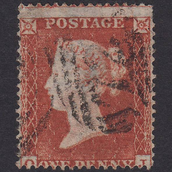 GB QV 1854 1d Red-Brown Plate 189 SG17-C1(1) OJ GU