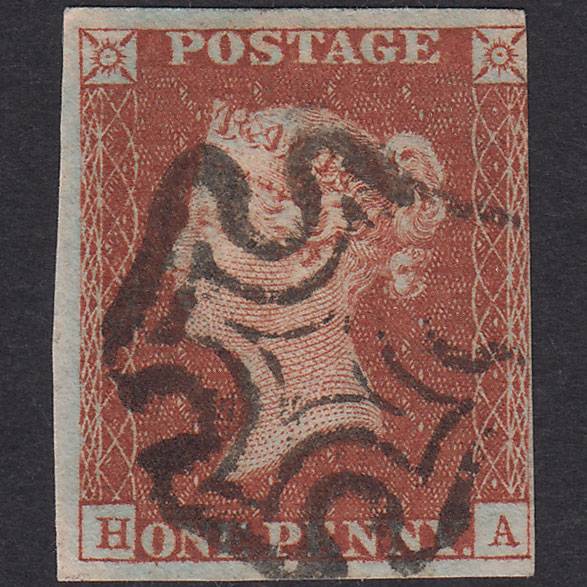 GB QV 1841 1d Red-Brown Plate 31 SG8-B1(1)-BS20 Ivory Head HA FU 3M MX