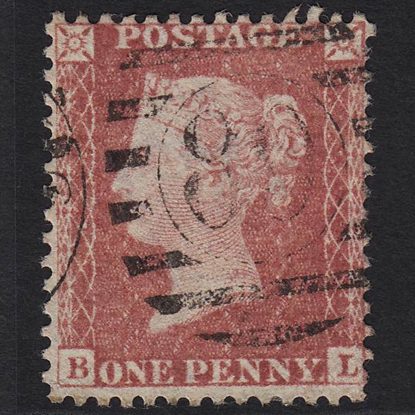 GB QV 1857 1d Rose-red (Plate 27) SG40-C10(1) BL GU London No.89
