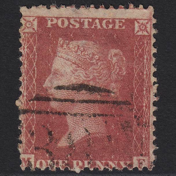 GB QV 1857 1d Rose-red (Plate 63) SG40-C10(1) MF FU