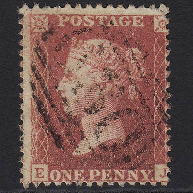 GB QV 1857 1d Rose-red (Plate 48) SG40-C10(1) EJ FU Preston Brook 630