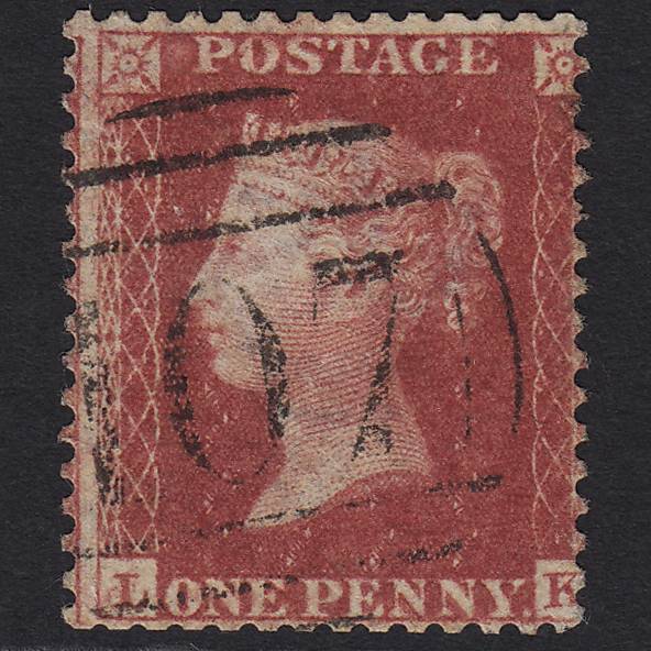 GB QV 1857 1d Rose-red (Plate 52) SG40-C10(1) LK GU Bradford 107