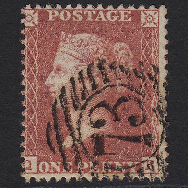 GB QV 1857 1d Rose-red (Plate 47) SG40-C10(1) QB FU London No.73