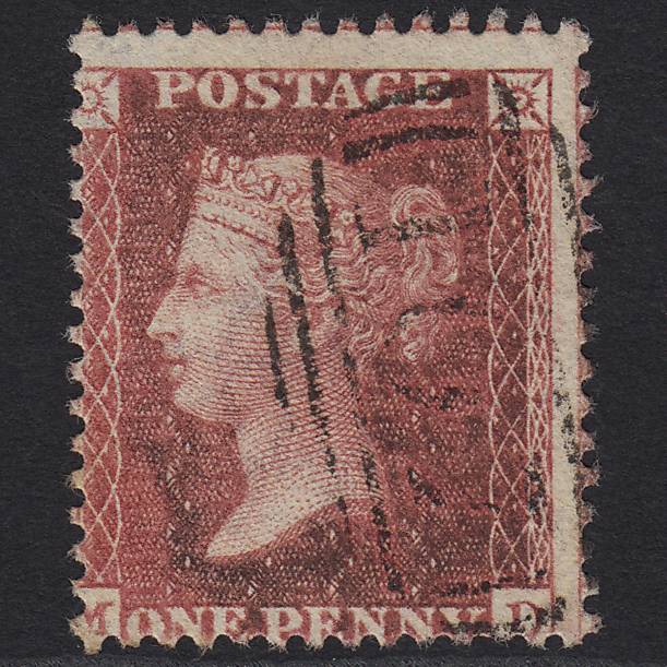 GB QV 1857 1d Rose-red (Plate 47) SG40-C10(1) MD FU