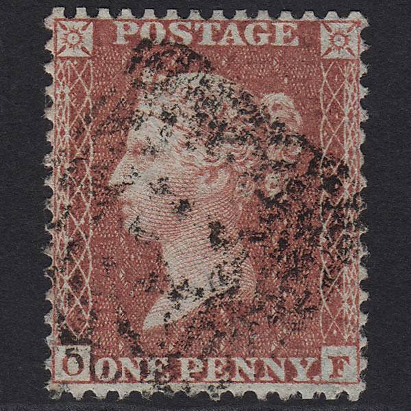 GB QV 1855 1d Brown-rose (Plate 4) C6(4) OF FU