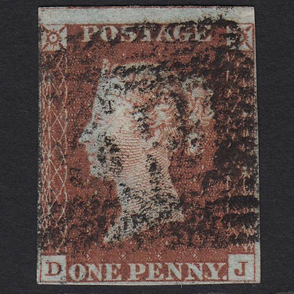 GB QV 1841 1d Red-brown (Plate 56) SG8-B1(1) DJ GU 4 Margins