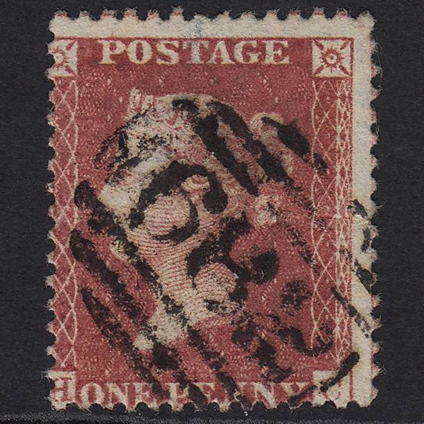 GB QV 1857 1d Rose-red (Plate 55) SG40-C10(1) HC GU ST Leonards 682
