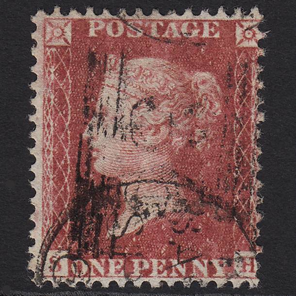 GB QV 1857 1d Rose-red (Plate 58) SG40-C10(1) SH GU in Scotland