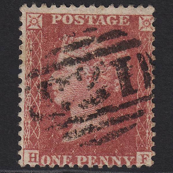 GB QV 1857 1d Rose-red (Plate 55) SG40-C10(1) HF GU