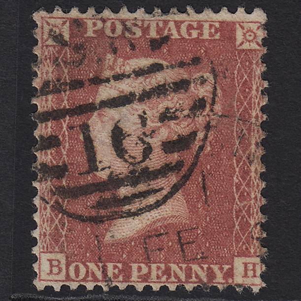 GB QV 1857 1d Rose-red (Plate 59) SG40-C10(1) BH GU London D&S SW16
