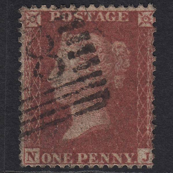 GB QV 1857 1d Rose-red (Plate 42) SG40-C10(1) NJ GU Scotland