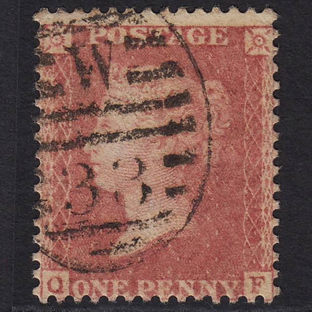 GB QV 1857 1d Rose-red (Plate 60) SG40-C10(1) QF GU London D&S W33 33d5