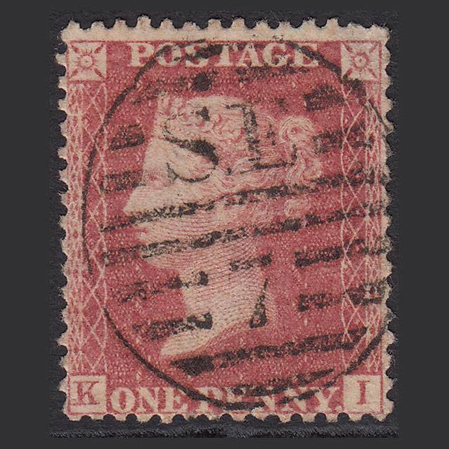 GB QV 1863 1d Rose-red (Plate 50) SG42-C12(1) KI FU London D&S SE7