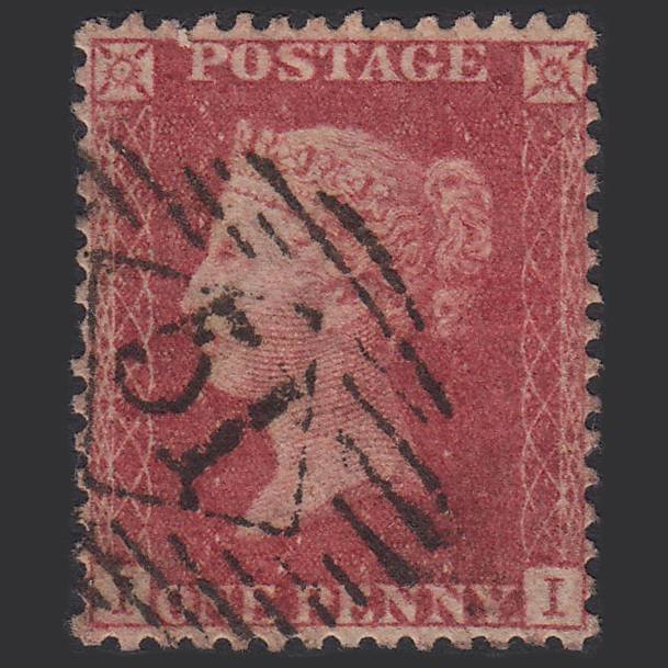 GB QV 1857 1d (Plate 66) SG40-C10(1) II FU Miss Imp London IS 51 51.e