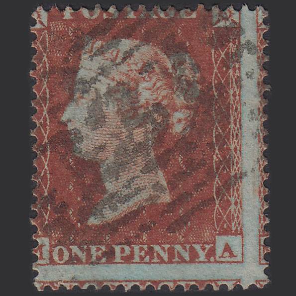 GB QV 1854 1d (Plate 190) SG17-C1(1) MA GU Edinburgh 131 Large Misperf