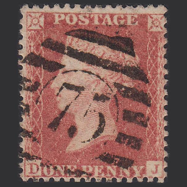 GB QV 1857 1d Rose-red (Plate 55) SG40-C10(1) DJ GU London D&S 75