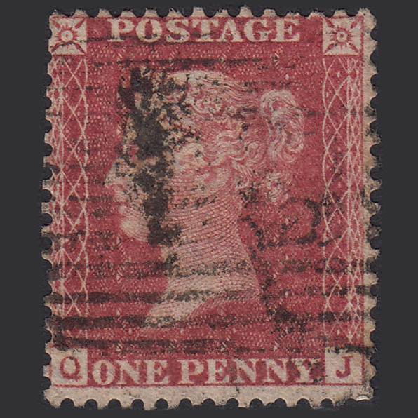 GB QV 1857 1d Rose-red (Plate 36) SG40-C10(1) QJ GU Scotland