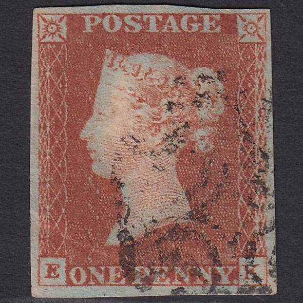 GB QV 1857 1d (Plate 27) SG40-C10(1) HH FU Miss Imprim Barston-on-humber 51