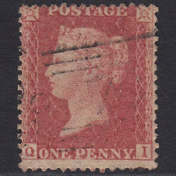 GB QV 1857 1d Rose-red (Plate 60) SG40-C10(1) QI FU Light Scots Cancel