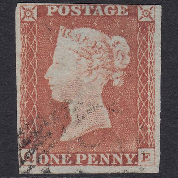 GB QV 1841 1d Red-brown (Plate 68) SG8-B1(1) QE FU nr 4M Light Cancel