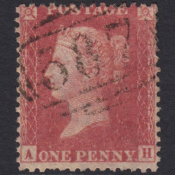 GB QV 1857 1d (Plate 42) SG39-C10(3) AH FU Missing Imprimatur Oakham 587