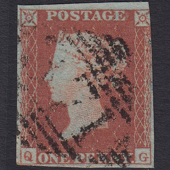 GB QV 1841 1d Red-brown (Plate 117) SG8-B1(1) QG FU 3m Parsonstown 371