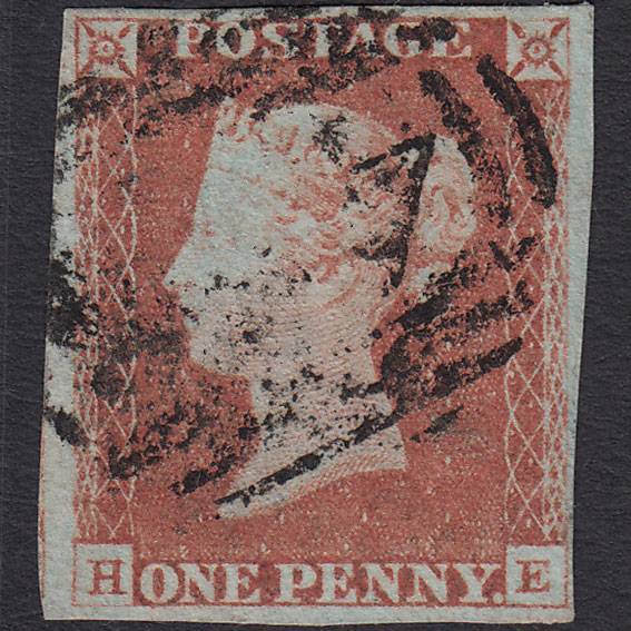 GB QV 1841 1d Red-brown (Plate 71) SG8-B1(1) HE FU