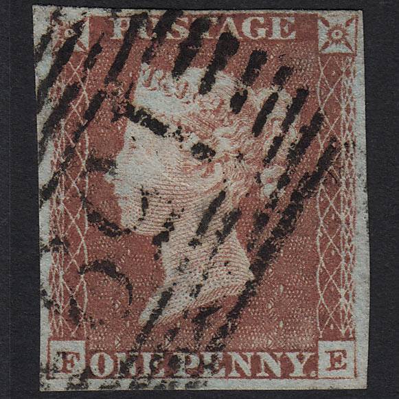 GB QV 1841 1d Red-brown (Plate 67) SG8-B1(1) FE FU Glasgow 159 4 Margins