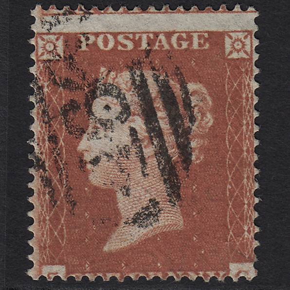 GB QV 1854 1d Red-brown SG17-C1(1) FU Liverpool 466