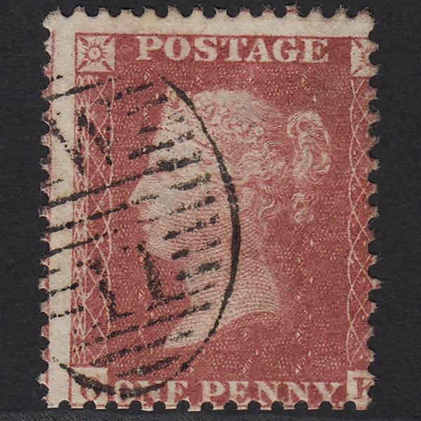 GB QV 1857 1d Rose-red (Plate 56) SG40-C10(1) OK FU in London W11