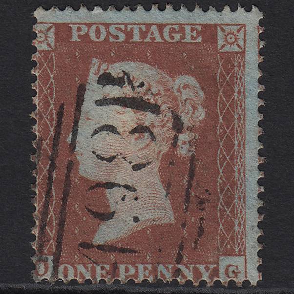 GB QV 1854 1d Red-brown (Plate 179) SG17-C1(1) OG FU Manchester 498
