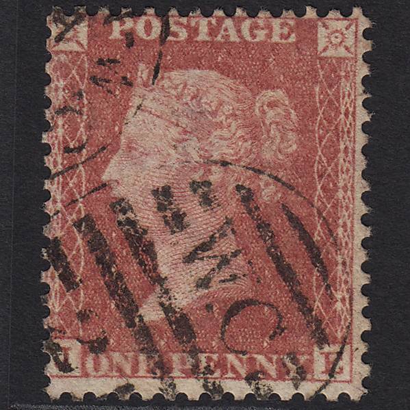 GB QV 1857 1d Rose-red (Plate 66) SG40-C10(1) JE FU London D&S WC21