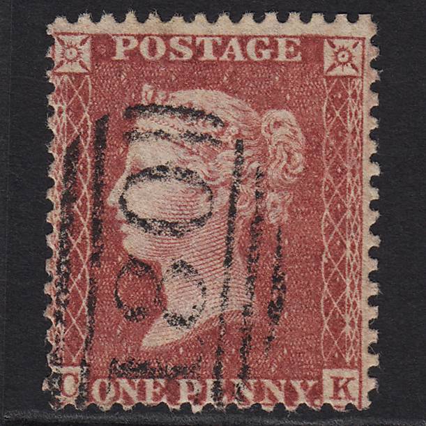 GB QV 1857 1d Rose-red (Plate 46) SG40-C10(1) CK GU Chester 180