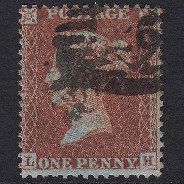 GB QV 1855 1d Red-brown (Plate 7) SGC6(1) LH GU London IS 26
