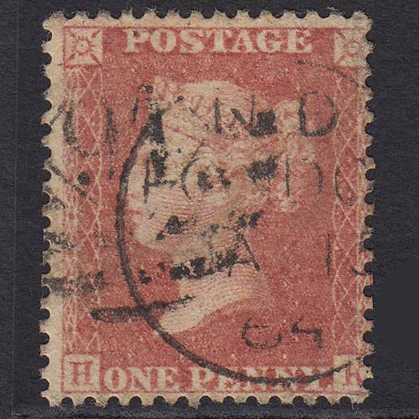 GB QV 1857 1d Rose-red (Plate 47) SG40-C10(1) HK GU London IS 94