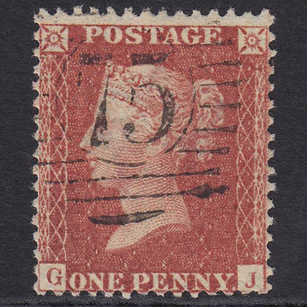 GB QV 1857 1d Rose-red (Plate 27) SG40-C10(1) GJ VFU London D&S 75