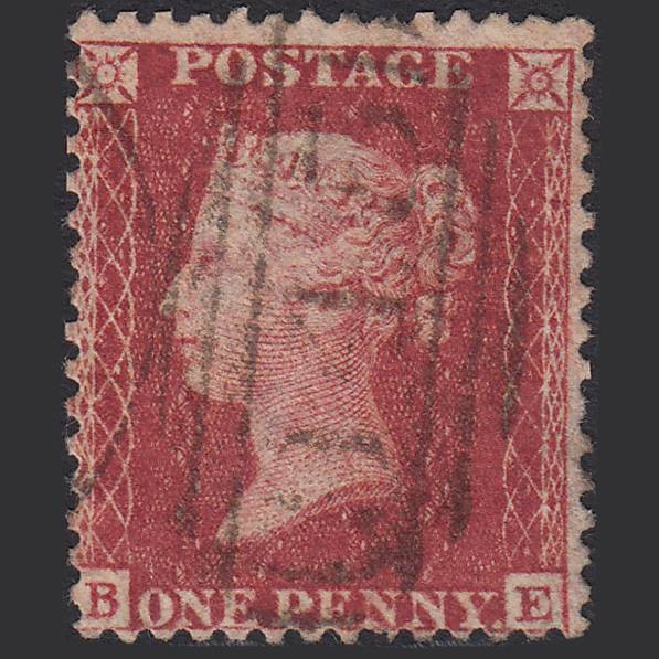 GB QV 1857 1d Rose-red (Plate 55) SG40-C10(1) BE FU Haverfordwest 345