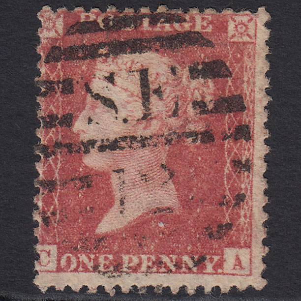 GB QV 1857 1d Rose-red (Plate 49) SG40-C10(1) CA GU London D&S SE12