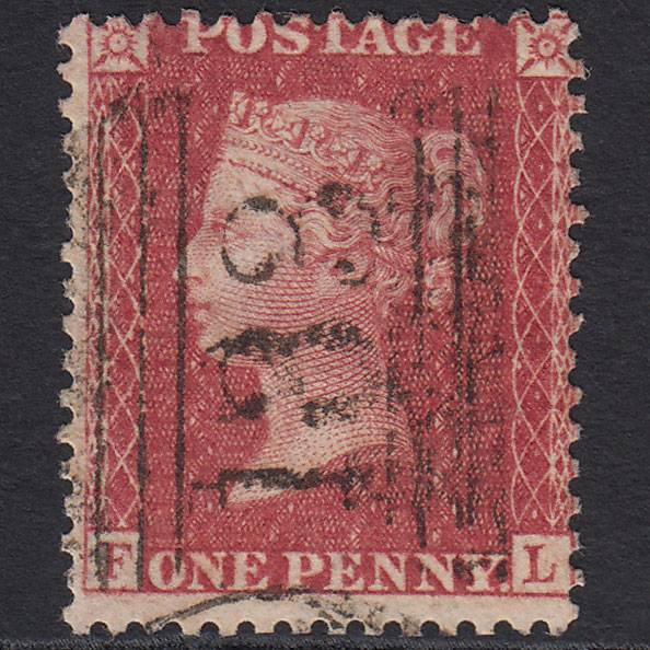 GB QV 1857 1d Rose-red (Plate 58) SG40-C10(1) FL FU Elgin 133