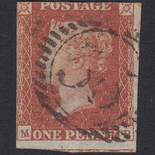 GB QV 1841 1d (Plate 101) SG8-B1(1) Constant Variety MB GU London D&S 55