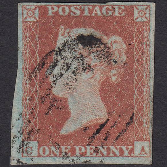 GB QV 1841 1d Red-brown (Plate 116) SG8-B1(1) CA FU 4 Margins