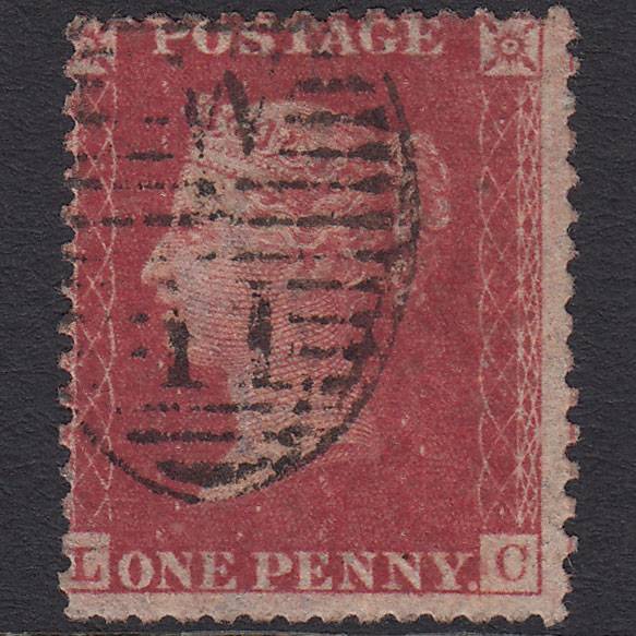 GB QV 1857 1d Rose-red (Plate 46) SG40-C10(1) LC GU London D&S W11 Misperf