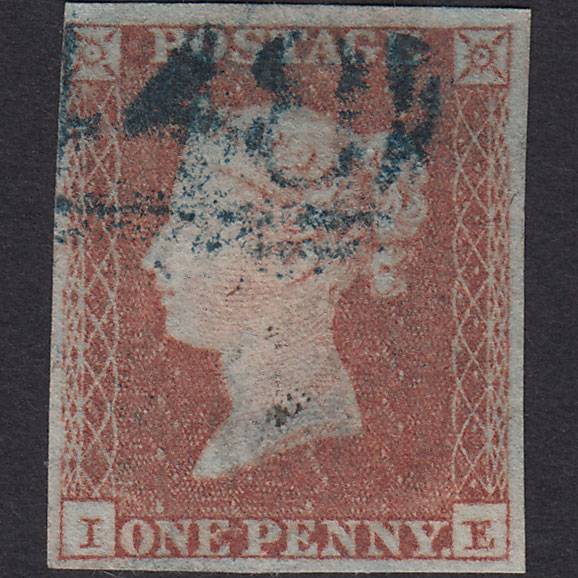 GB QV 1841 1d Red-brown (Plate 125) SG8-B2(1) IE FU Blue Leek 448