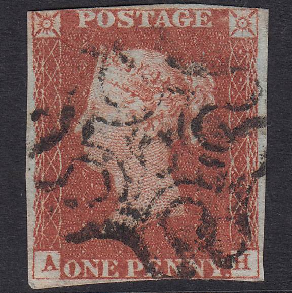 GB QV 1841 1d Red-Brown Plate 36 SG8-B1(1) AH PU Missing Imprimatur MX
