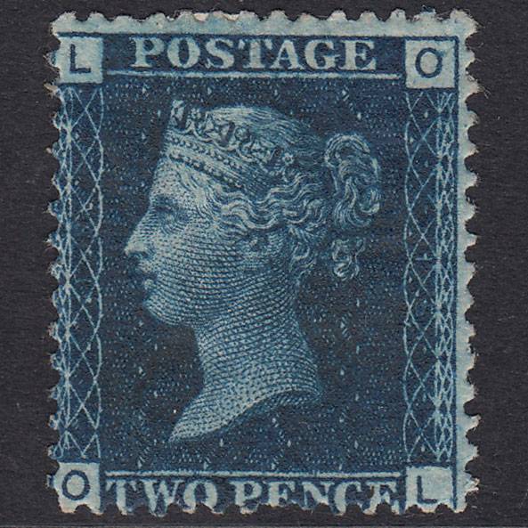 GB QV 1869 2d Deep Blue Plate 15 SG47-G3 OL FINE M MINT