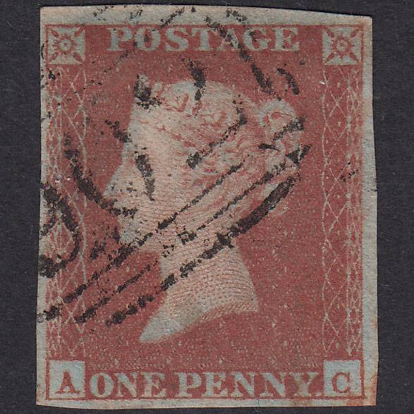 GB QV 1841 1d Plate 126 SG8-B1(1) AC FU Missing Imprimatur 4M Witney 902