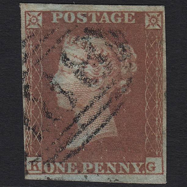 GB QV 1841 1d Red-brown (Plate 150) SG8-B2(1) KG GU 4 Margins